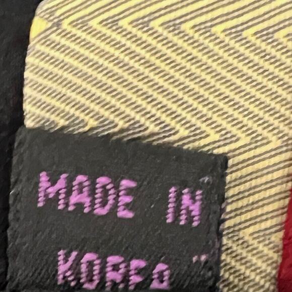 Carlo Palazzi Studio Mens Silk Tie Navy Blue Multicolor Handmade in Korea - Picture 6 of 7